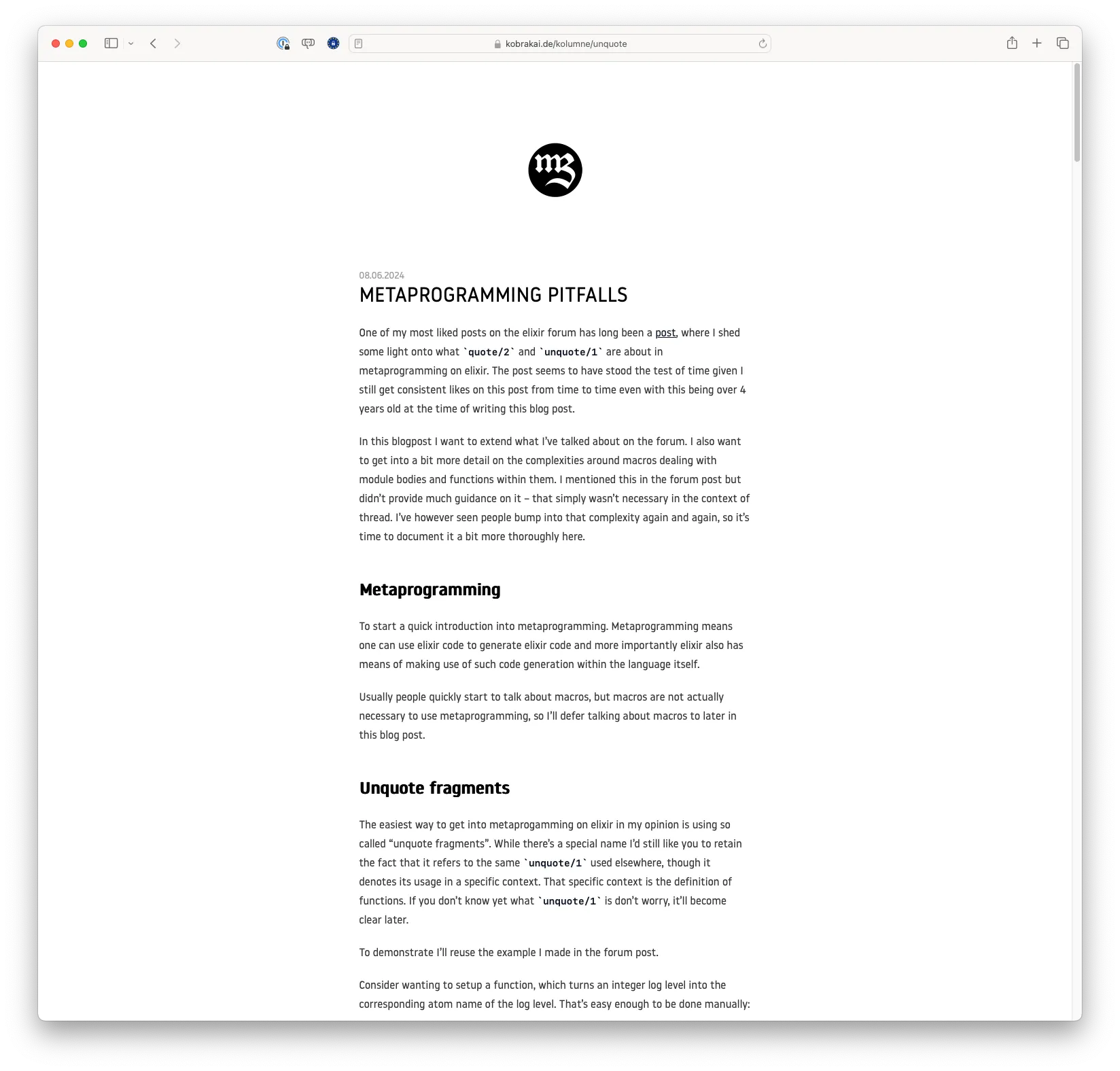 Metaprogramming Pitfalls
