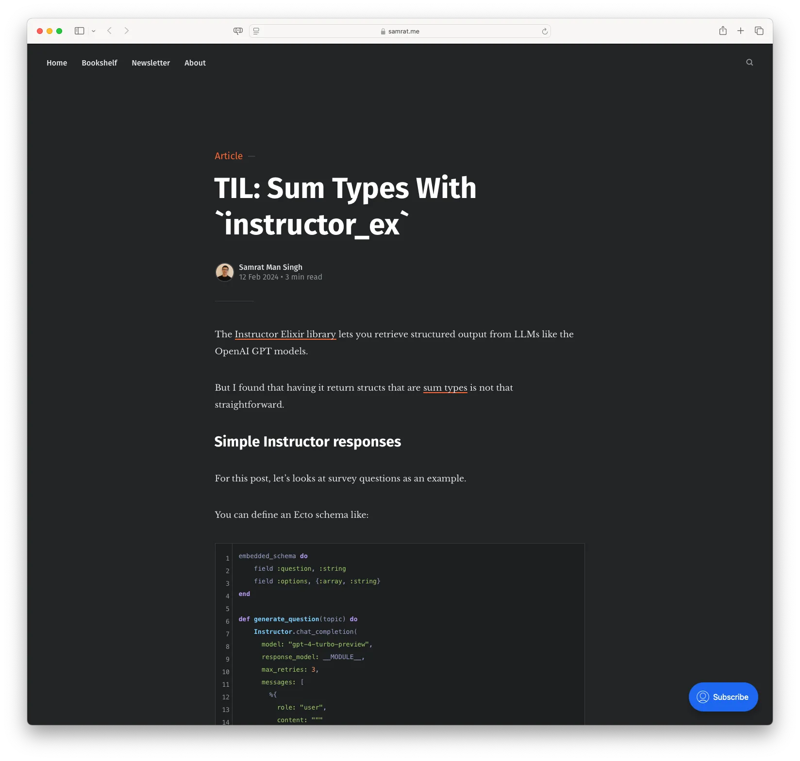 TIL: Sum Types With `instructor_ex`