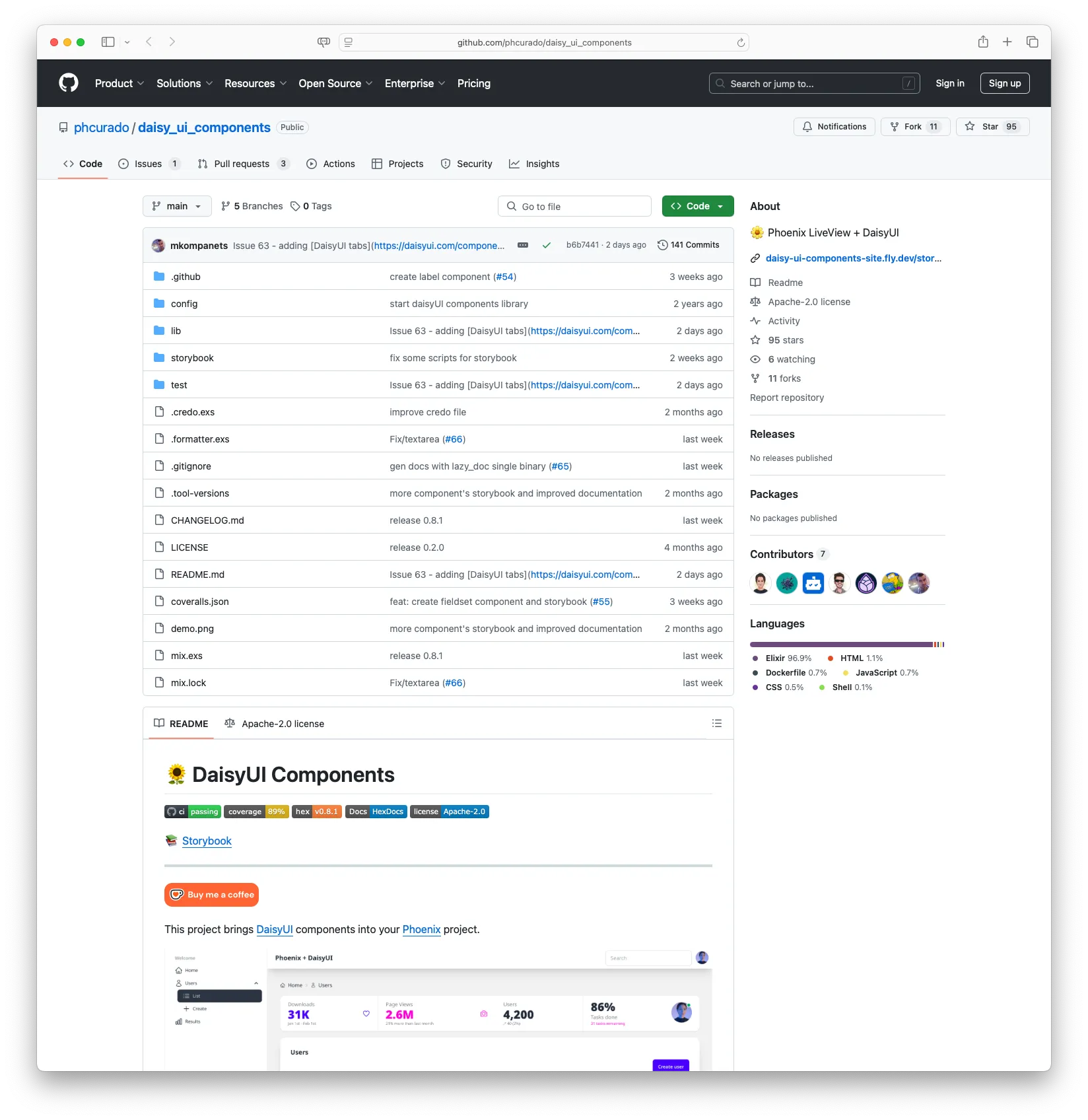 DaisyUI Components for Phoenix LiveView