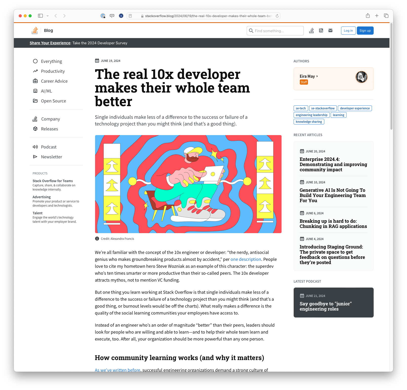The real 10x developer makes their whole team better