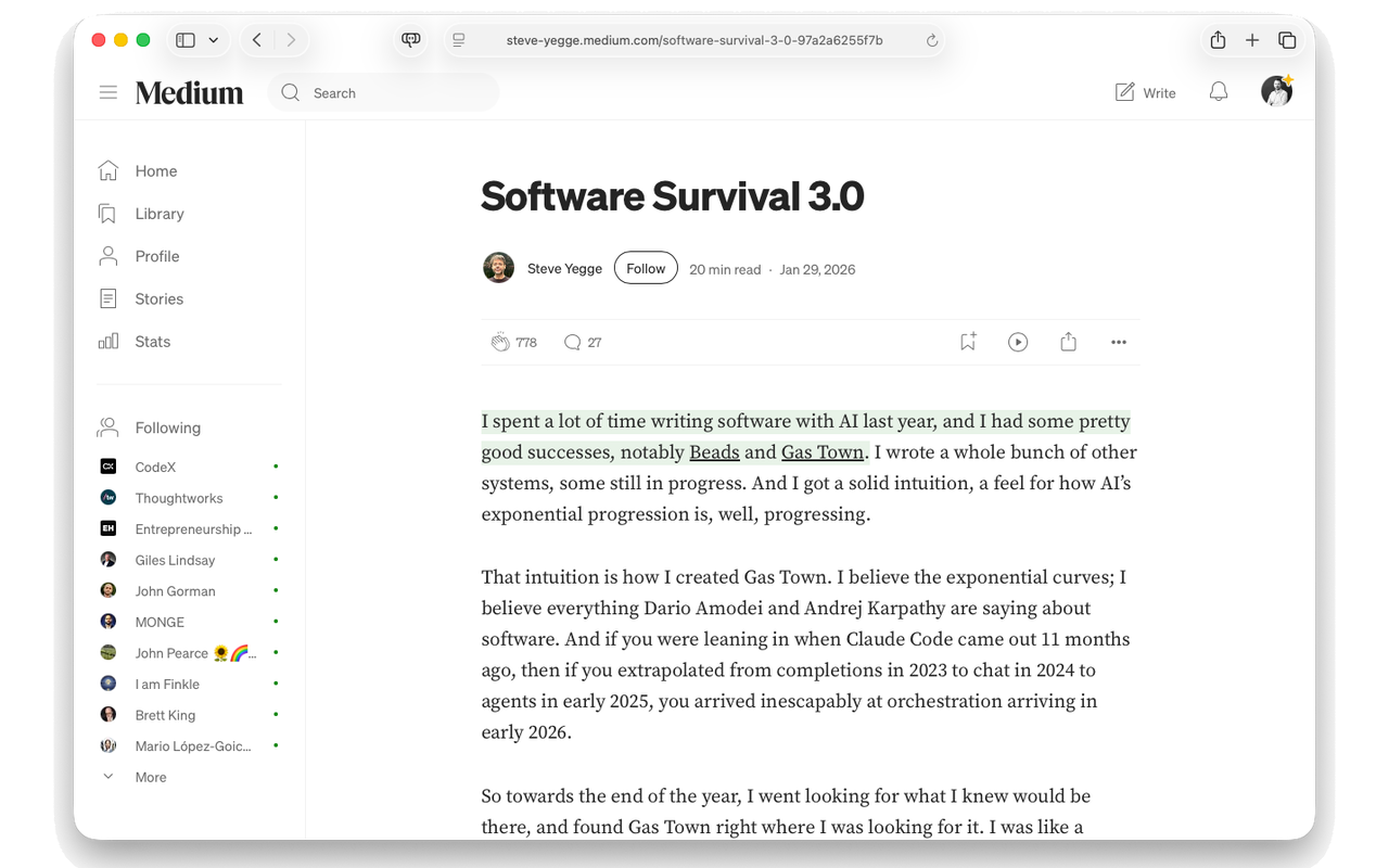 Software Survival 3.0