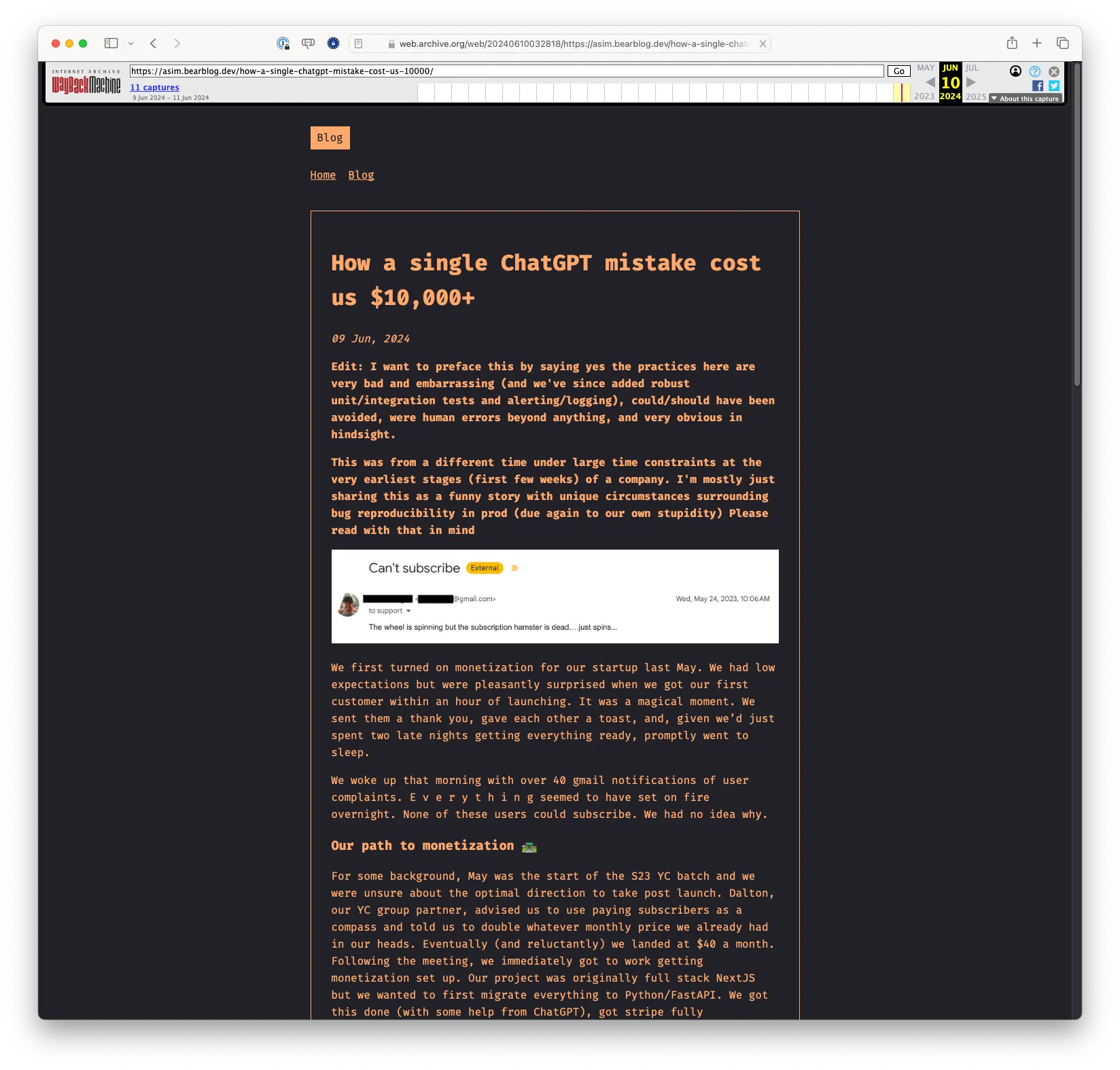 How a Single ChatGPT Mistake Cost Us $10,000+