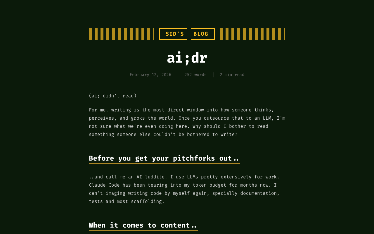 ai;dr