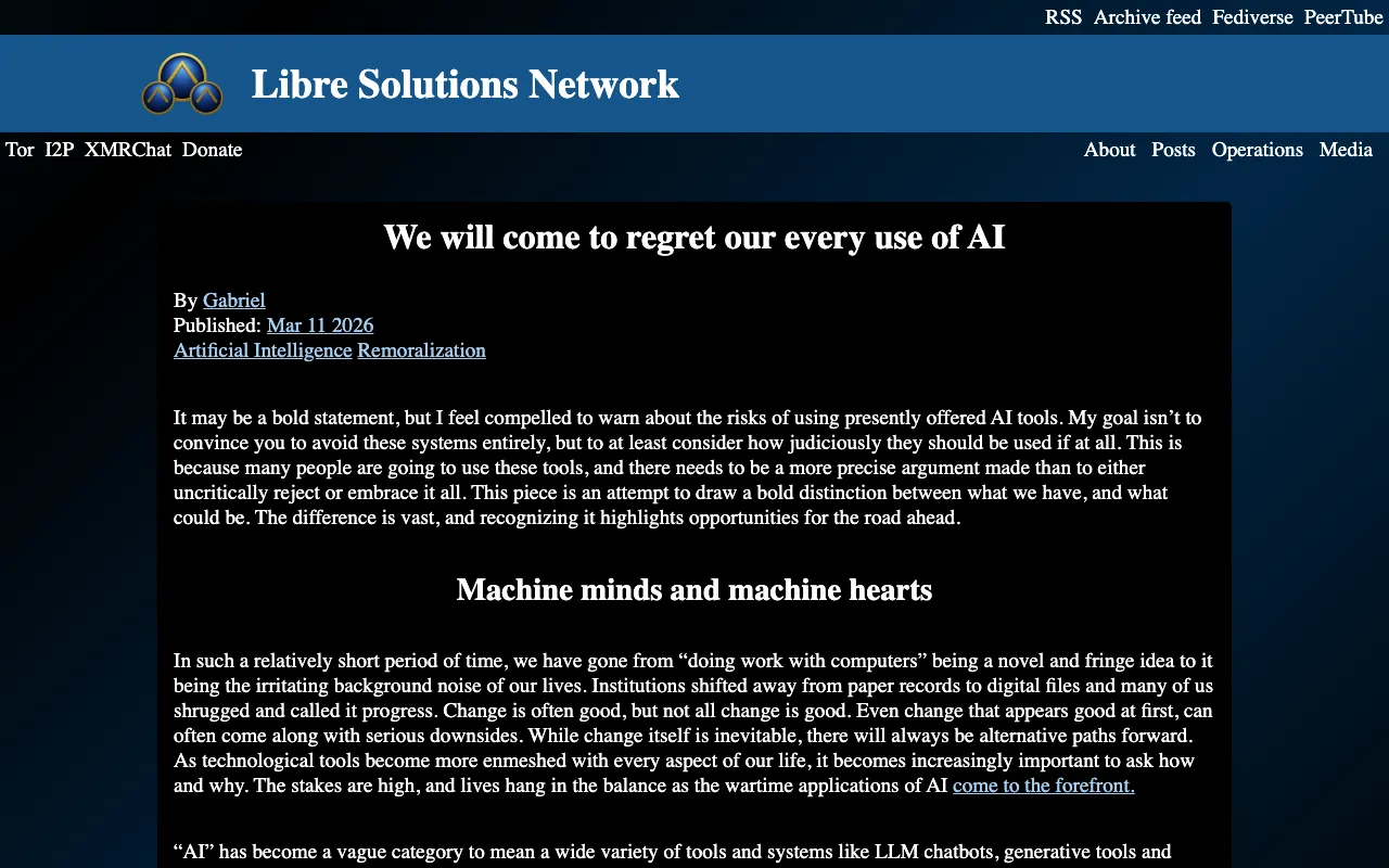 We will come to regret our every use of AI
