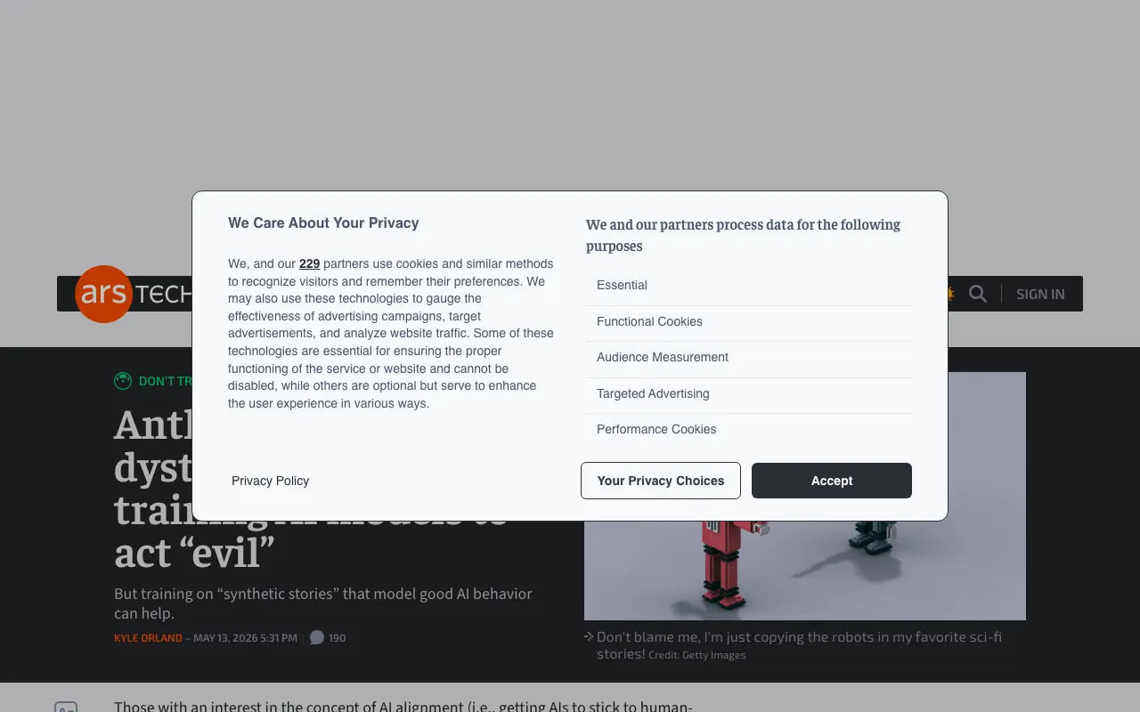 Anthropic blames dystopian sci-fi for training AI models to act “evil”
