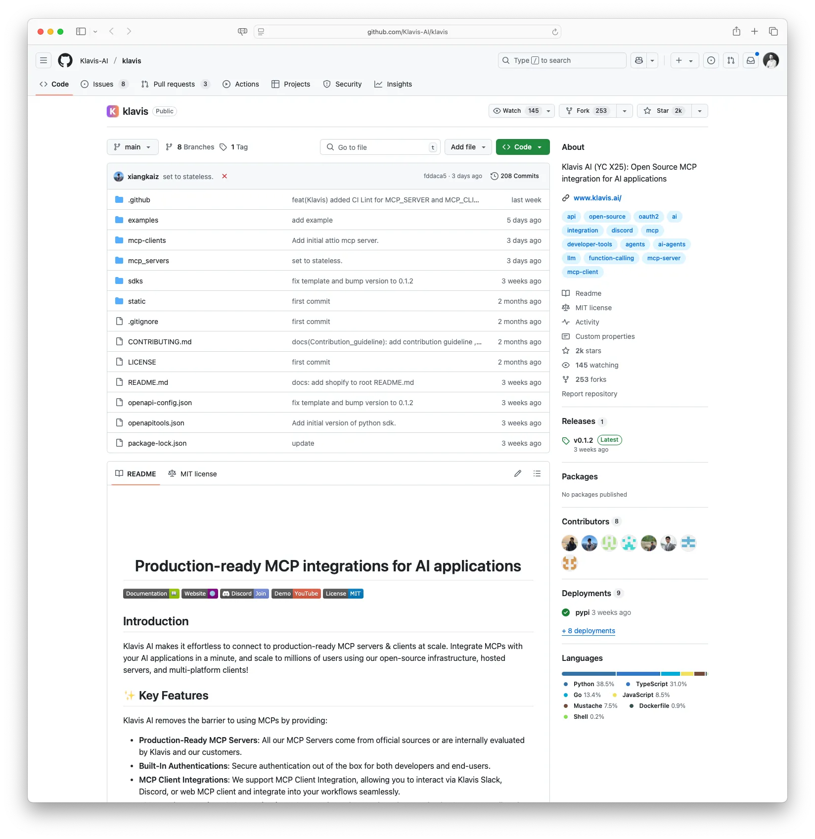 Production-ready MCP integrations for AI applications