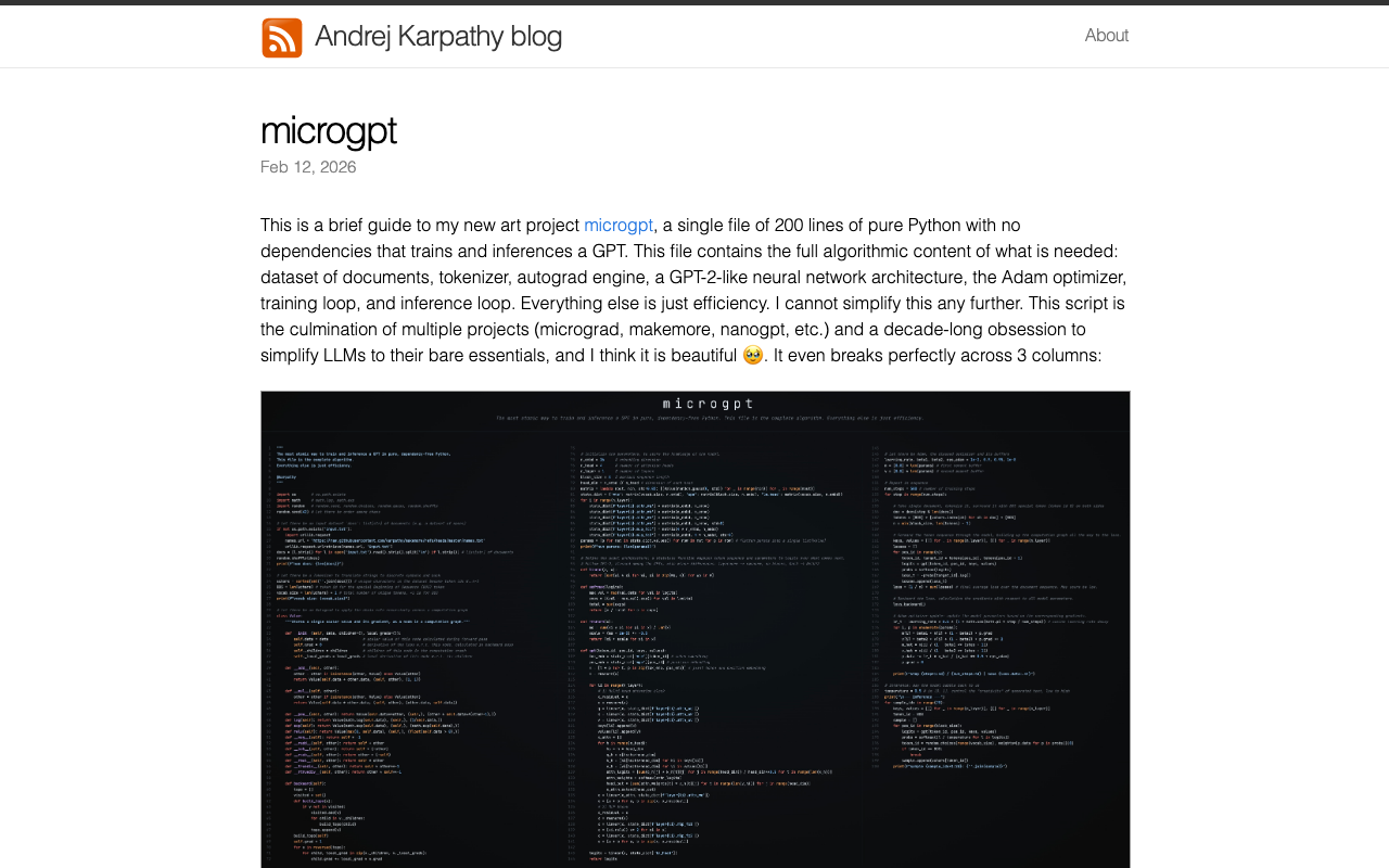 microgpt