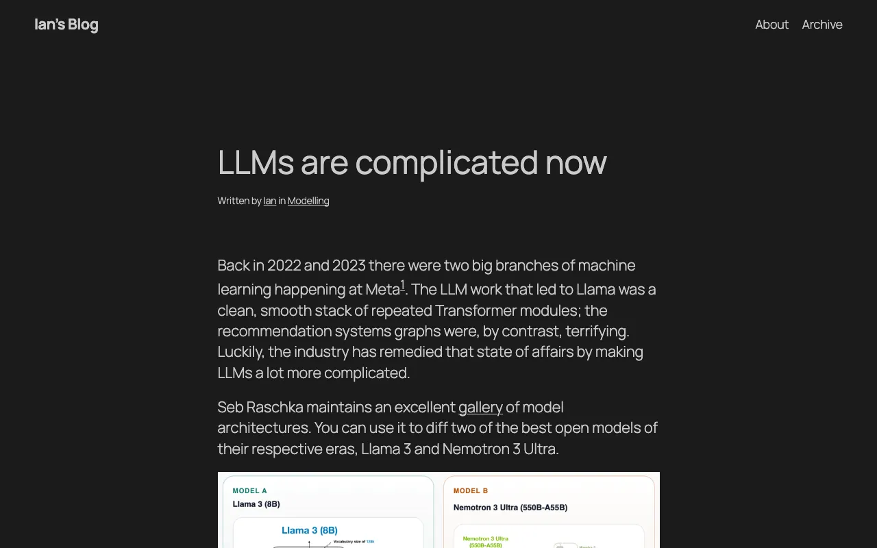 LLMs are complicated now – Ian’s Blog