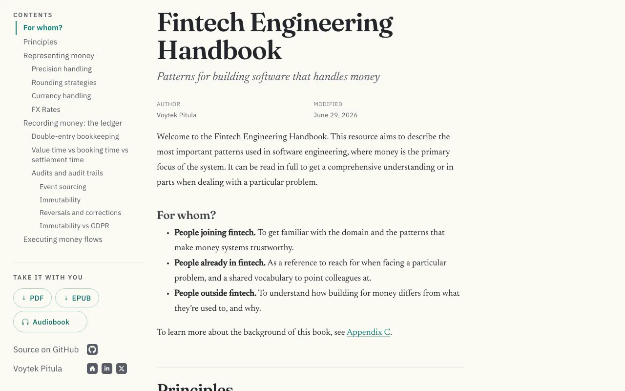 Fintech Engineering Handbook